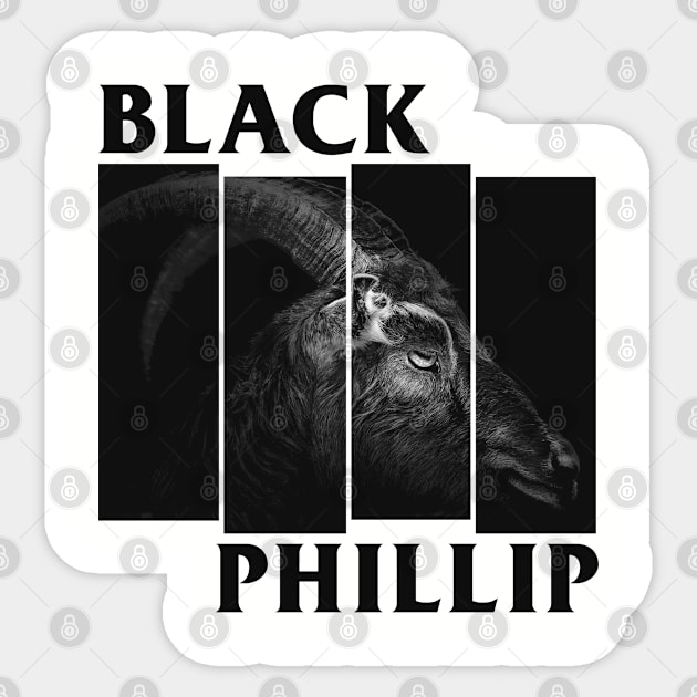 Black Phillip Sticker by Shirleyy Shop Arts